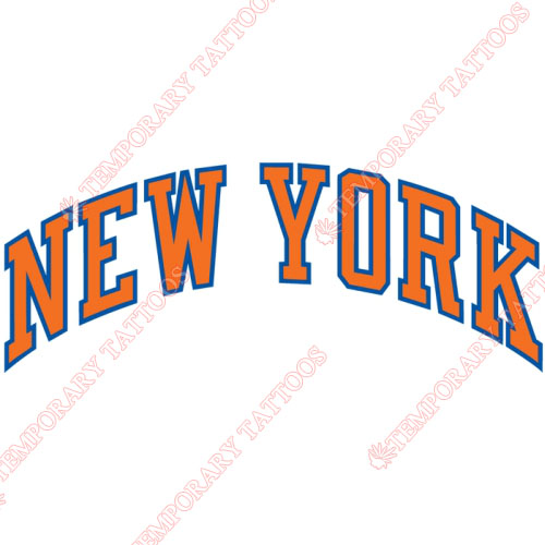 New York Knicks Customize Temporary Tattoos Stickers NO.1116